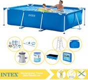 Intex Rechthoekig Frame Zwembad - 260 x 160 x 65 cm - Blauw