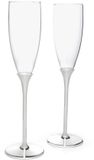 Zilverstad Champagneglazen Smooth - set van 2 stuks