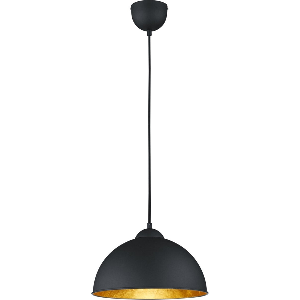 BES LED LED Hanglamp - Trion Jin - E27 Fitting - Rond - Mat Zwart Aluminium