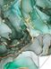 PosterMonkey Poster Goud Marmer Groen 60x80 cm
