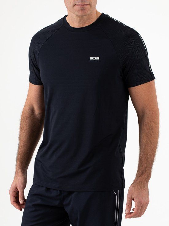 Sjeng Sport BODIE Sportshirt Mannen - Tennis Shirt Mannen - Dark Blue - Maat: XXL