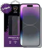 MobyDefend 2-Pack MobyDefend Screenprotectors - Geschikt voor iPhone 14 Pro Max - Matte Privacy Glass Screensavers