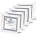 TUKA-i-AKUT 5X Acryl Posterlijsten voor A4 Poster, Dubbel Acryl Paneel Kristalheldere, Desktop Tafelblad Displayframe voor Familiefoto Documenten Certificaat Flyer Posters, TKD9400-A4-5x