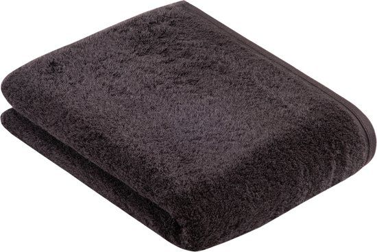 Vossen Vegan Life badhanddoek - anthrazit - 67x140 cm