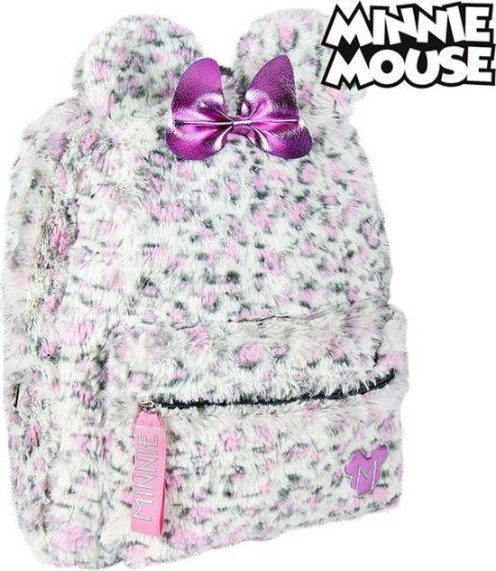 Minnie Mouse Rugzak Minnie - Pluche Wit Roze Kindertas voor School