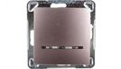 Ospel Low-P-1YS/m/23 elektrische schakelaar Titanium elektrische mes accessoires Titanium IP20 250V 16A 71mm 40mm