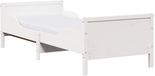 vidaXL Cadre de lit avec matelas gigogne, blanc, 80 x 200 cm