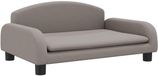 vidaXL Kinderbank 70x45x30 cm stof taupe