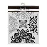Stamperia Gardens of Time Half Friezes Thick Stencil