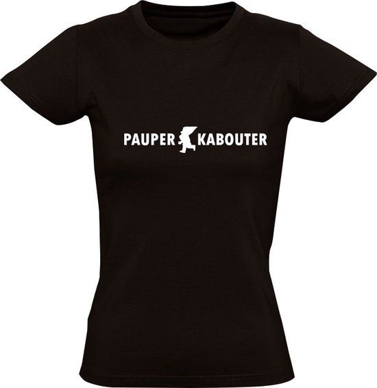 Pauper Kabouter Dames T-shirt Zwart 4XL