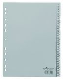 Durable 652310 Tabbladen met bedrukte tabs 1-31, 31-delig, A4 staand, PP, grijs