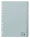 Durable 652310 Tabbladen met bedrukte tabs 1-31, 31-delig, A4 staand, PP, grijs