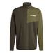 adidas Terrex Multi Climacool Half Zip Long Sleeve Shirt, shadow olive, M