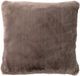 Dutch Decor ZAYA - Kussenhoes 45x45 cm - bontlook - effen kleur - Driftwood - taupe - met rits - zonder binnenkussen