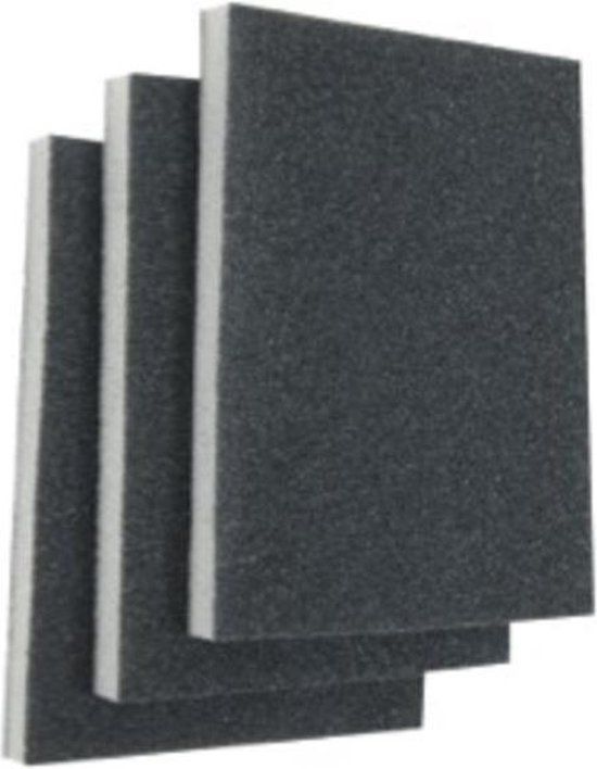 KWB schuurspons 125 x 100 x 10 mm, middel 3 stuks