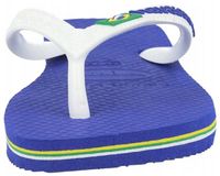 Havaianas Brasil Logo Kids Teenslipper Blauw - Wit