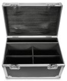 Icecat Koffer voor 4 spots LED-PAR (18 LED's) - Avec roues - Poignée rétractable - Koffer de transport robuste - Intérieur avec rembourrage en mousse EV - Noir - 62,5 x 41 x 45,5 cm