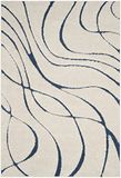 Safavieh Florida Shag Collection, hoogpolig, crème en blauw, 68 x 122 cm