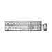 MediaRange MROS135 Toetsenbord en Muis Set - RF Draadloos - QWERTZ Duits - Zilver/Wit