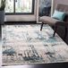 Safavieh Beau Transitional Fringe Area Tapijt, Geweven Polypropyleen Tapijt in 121 X 182 cm Ivoor/Navy