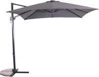 Lesliliving Zweefparasol Libra Grijs 250 x 250 cm