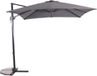 Lesliliving Zweefparasol Libra Grijs 250 x 250 cm