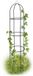 Relaxdays Rankhulp Obelisk - Metaal - Rozenboog - Tuindecoratie - 190 cm - Donkergroen