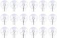 Cepewa Ophanghaak met zuignap - blanc - 18x - plastique - 3 cm - serviettes / torchons