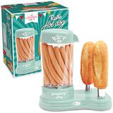 ScrapCooking - Hot Dog Maker machine, capaciteit 12 worstjes en 2 broodjes, vintage retro-stijl voor feestjes, barbecues, feesten, kermis, verjaardag, groen, 0601