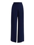 Touche Prive Touché Privé - Crepe broek met wijde pijpen - Marine - Dames