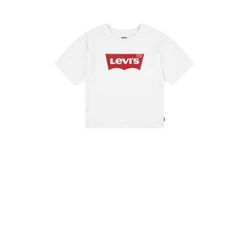 Levi's Kids T-shirt LIGHT BRIGHT MEET & GREET - Wit/Rood