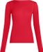 Hunkemöller super soft Boatneck shirt met Cashmere Rood