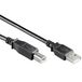 Allteq USB-kabel USB 2.0 0,5 m Zwart