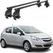 Menabo Omac Barres De Toit Transversales En Acier Pour Opel Corsa D 2006-2010 Pre-fl 3 Portes – Antivol Inclus – Testées City Crash – Din 75302:2019 – Iso/pas 11154:2006 – Charge Max 50 Kg Noir