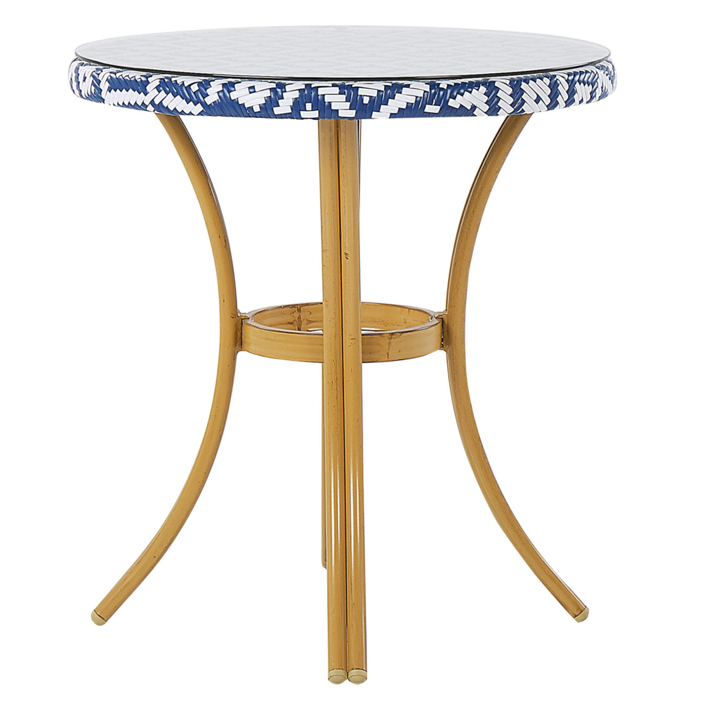 Beliani RIFREDDO - Tuintafel - Natuurlijk - 70 x 70 cm - PE rotan