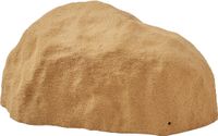 Couverture en pierre artificielle, couverture de roche artificielle pour extérieur, adaptée aux pompes à eau, avec un aspect naturel réaliste, légère et résistante aux intempéries. Roche artificielle pour la décoration de jardin, de terrasse et de paysage, couleur sable, petite taille