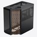 APNX V1-W-BK-v1 Midi Tower Noir, Bois