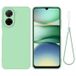 Coque Xiaomi Poco C81x en silicone liquide avec dragonne - Verte