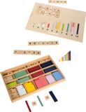 Small Foot Houten Leerbox met Rekenstaven en Rekenblokjes Set