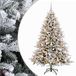 vidaXL Kunstkerstboom met kerstbal 180 cm 300 LED's Warmwit