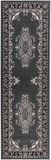 vidaXL - Tapijtloper FLORNES - Geweven - Grijs - Patroon - 67 x 400 cm - PP - 7 mm