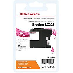 Office Depot Compatible Brother LC223M Magenta Ink Cartridge