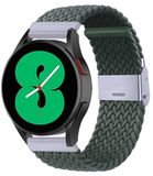 By Qubix Qubix - Braided Nylon Watch Strap for Huawei Watch 5 (42mm) - Dark Green