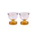 & klevering Coquetier Cantine Rose Verre borosilicaté