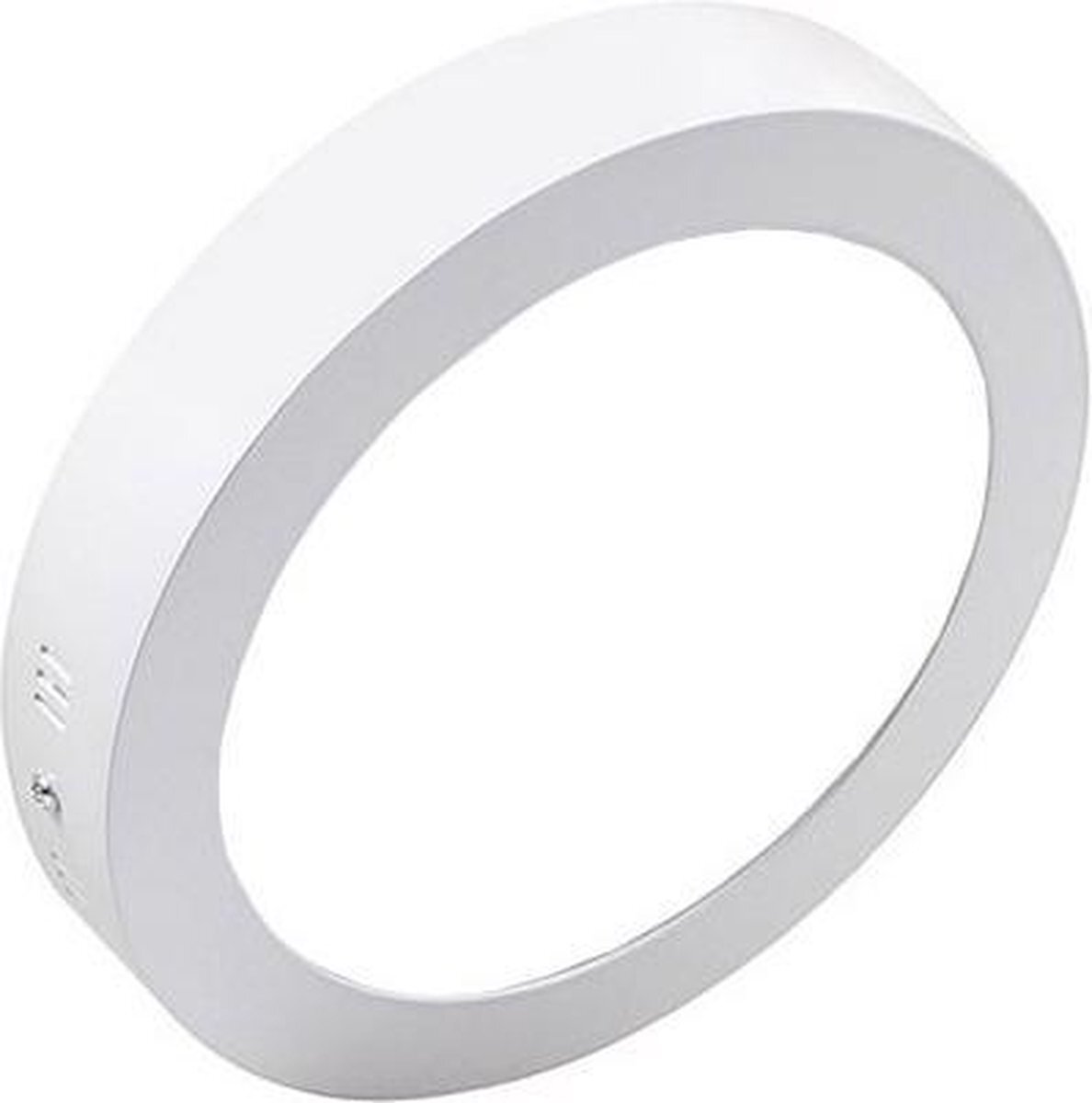 Qualu LED Downlight - Opbouw Rond 12W - Helder/Koud Wit 6000K - Mat Wit Aluminium - Ø170mm