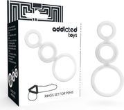 ADDICTED TOYS Rings Set For Penis Transparent