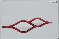 Creavit Ufo Bedieningsplaat Wit/Rood