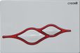 Creavit Ufo Bedieningsplaat Wit/Rood