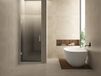 Wiesbaden Less glas voor nisdeur links 900 x 2000 x 8 mm nano spiegelrook- naar helder glas