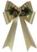 Gerimport Grote decoratie strik - 41 x 66 cm - goud - met LED verlichting - kunststof